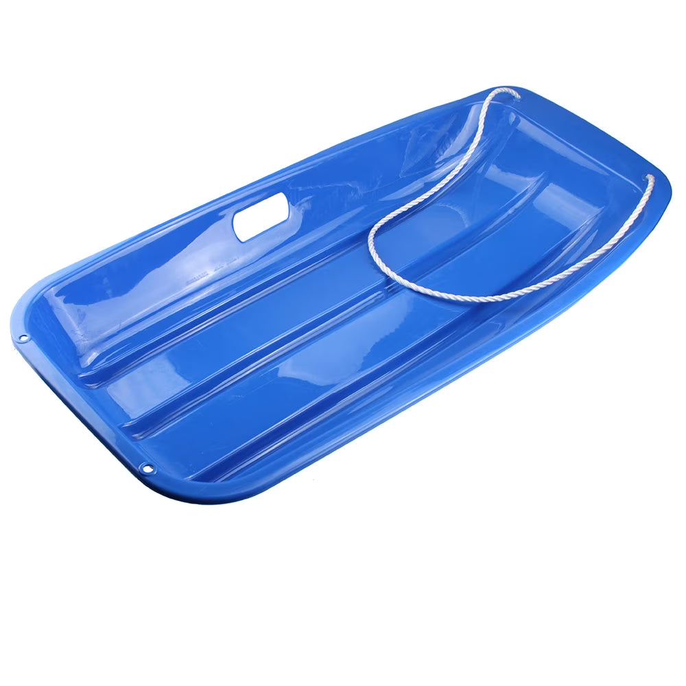 35 Inch Plastic Snow Sled Boat Shape Snow Sledge for Kids O6131