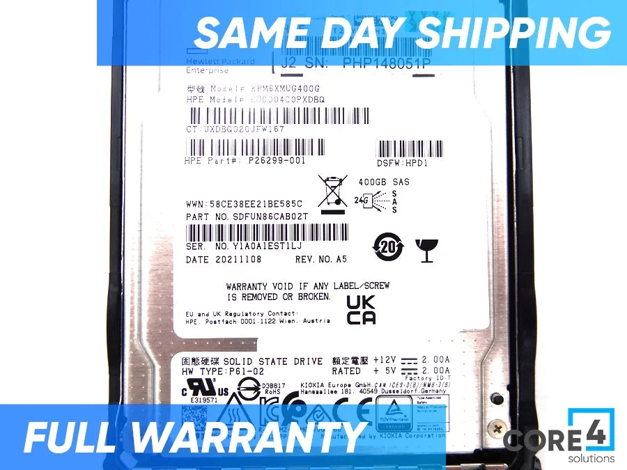400GB SAS 24G SFF SSD N503