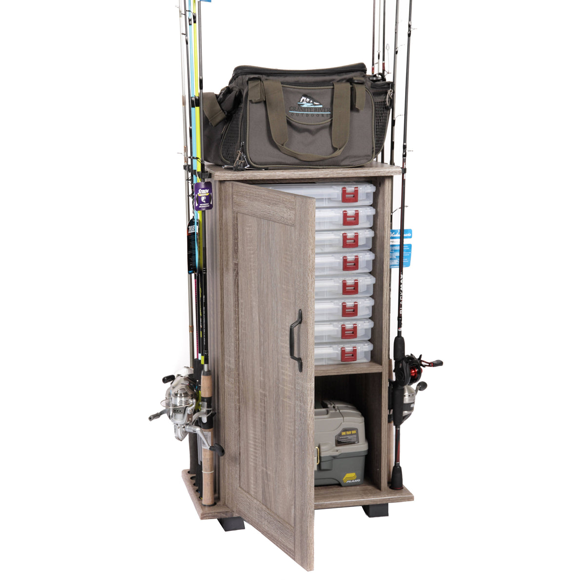 Grey Fishing Storage Cabinet P5358