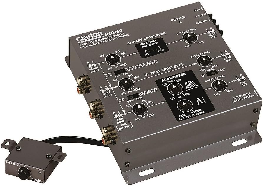 2/3-Way 6-Channel Electronic Crossover with 5-Volt RCA Outputs and Subwoofer Equalizer L5246