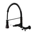 Heritage Two-Handle Wall-Mount Pull-Down Sprayer Kitchen Faucet Oil Rubbed Bronze Z4293