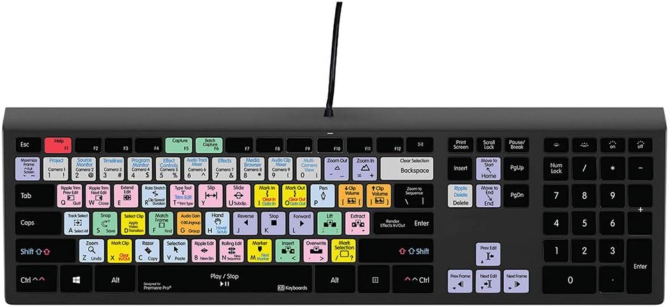Slimline Editing Mechanical Keyboard for Windows PC W771725