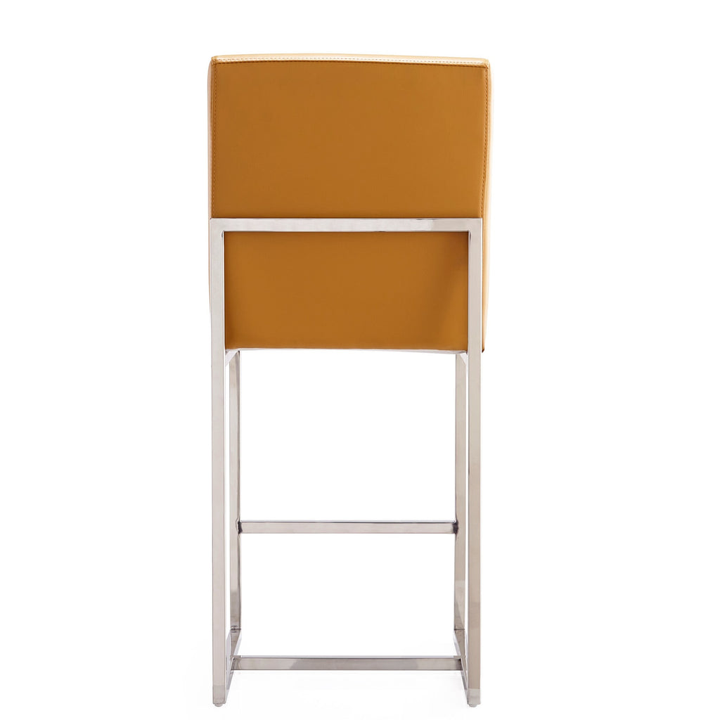 Camel Polished Leatherette Counter Stool 24" X10466