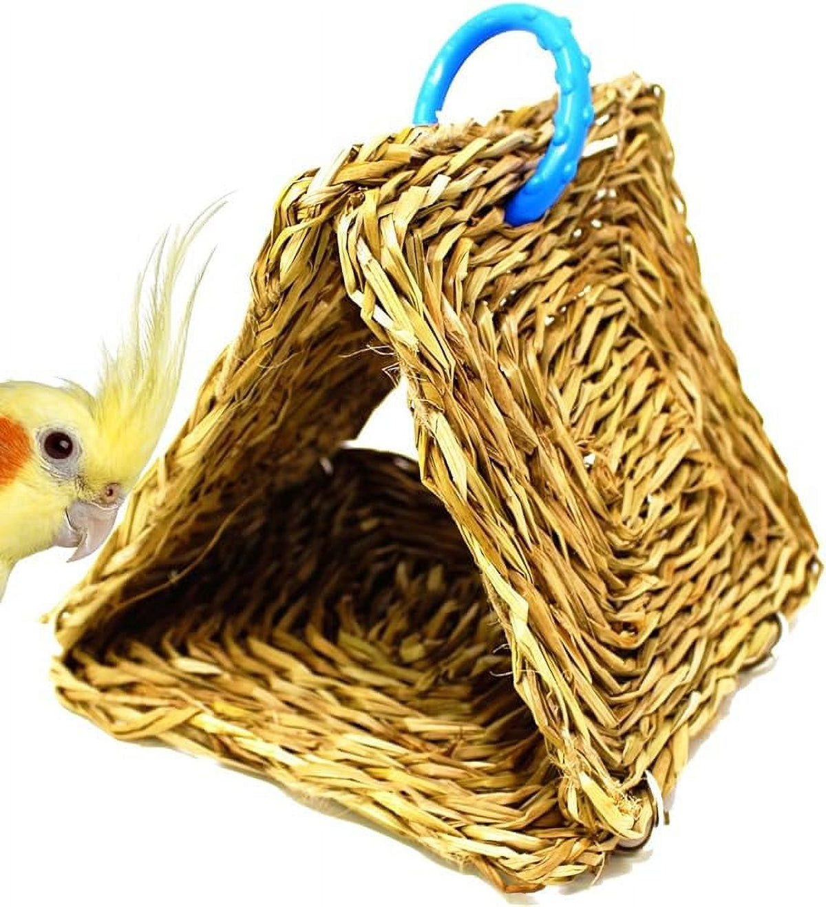 Seagrass Tent hut Bird Toy Parrot cage Toys African Grey Amazon Conure W18244