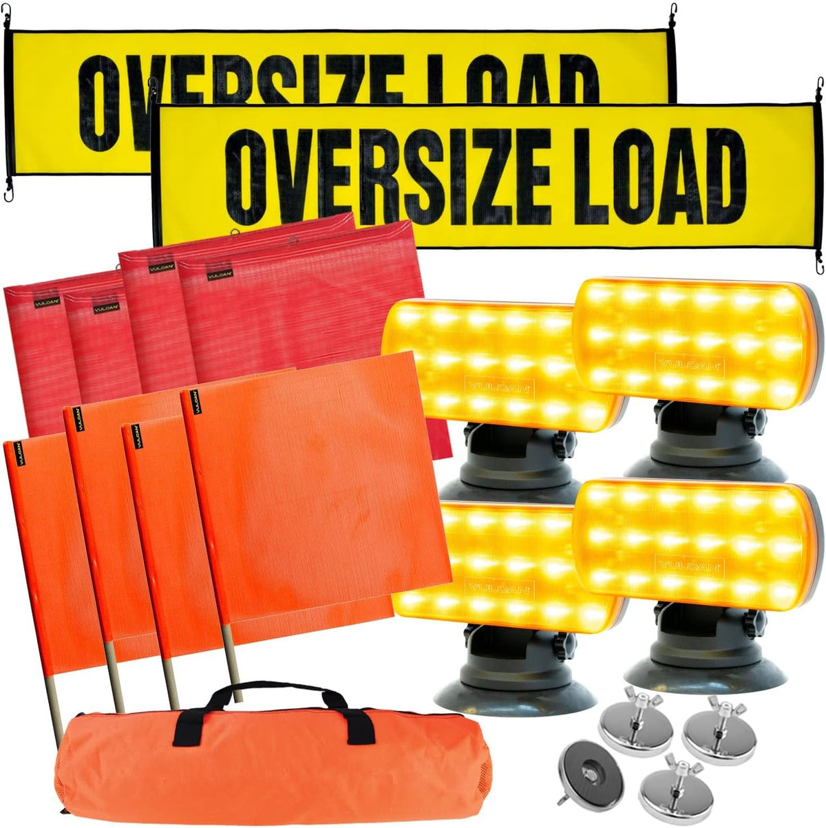 Oversize Load Banner and Flag Kit with Magnets and Storage Bag W6260