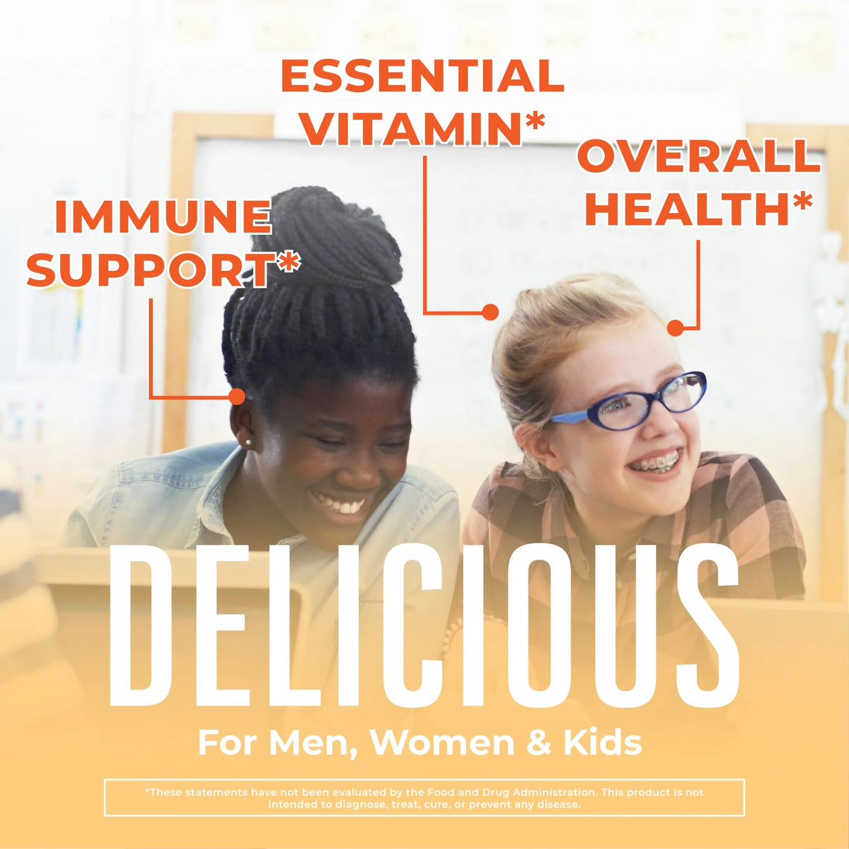 USDA Organic Vitamin C Liquid Drops Orange Vanilla Flavor Vegan Non-GMO 4 fl oz U470