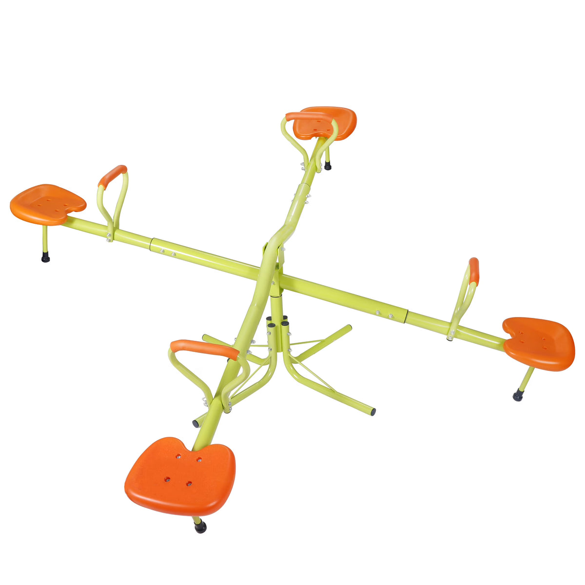 Green 4 Seats Swivel Seesaw Outdoor Play B901