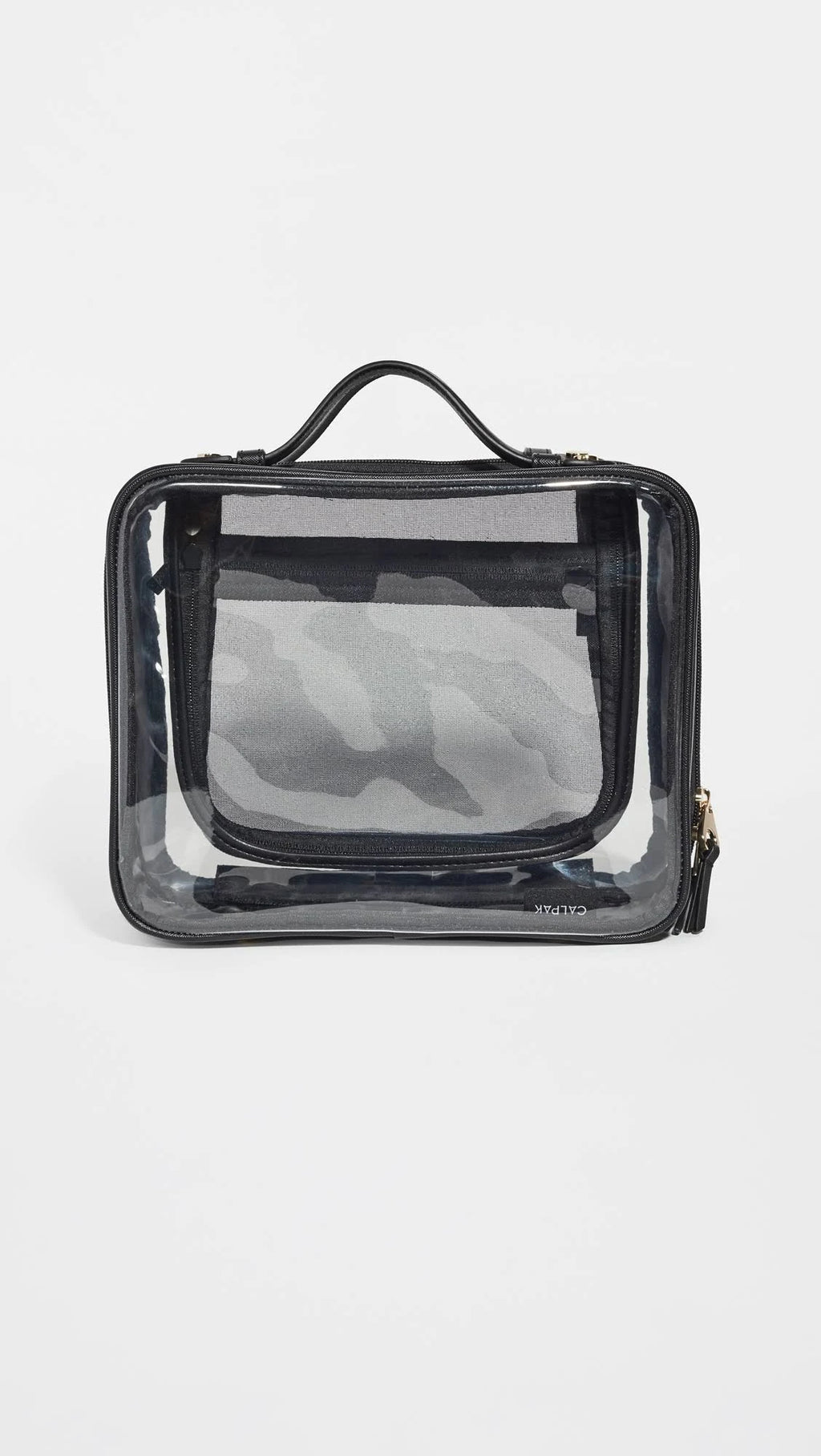 Clear Cosmetic Case Black One Size O3463
