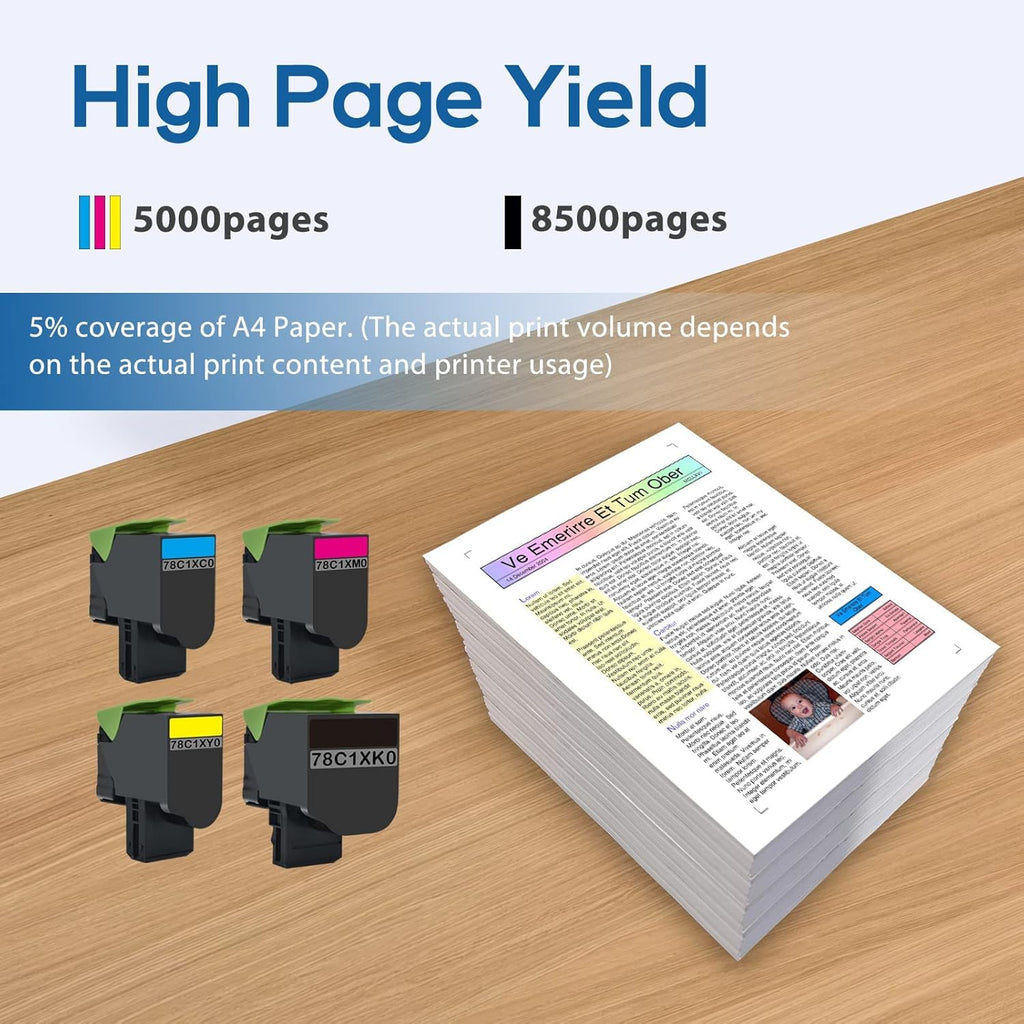 Compatible Toner Cartridge 4-Pack T9581