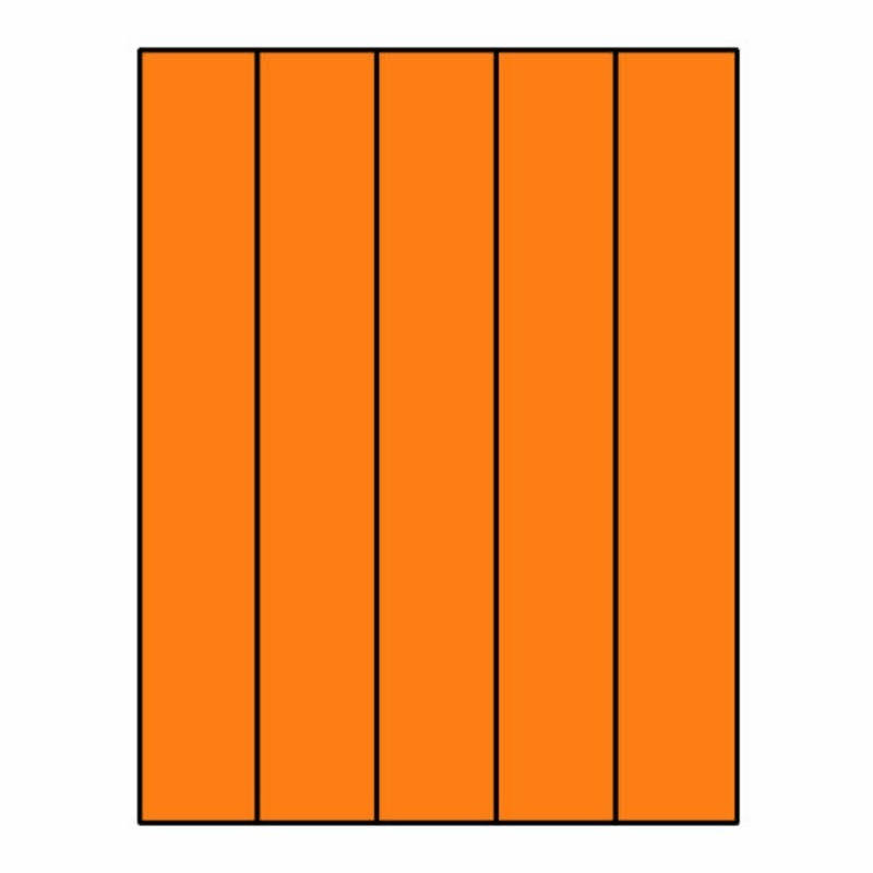 Fluorescent Orange Laser Label Sheet, Box of 100 T916
