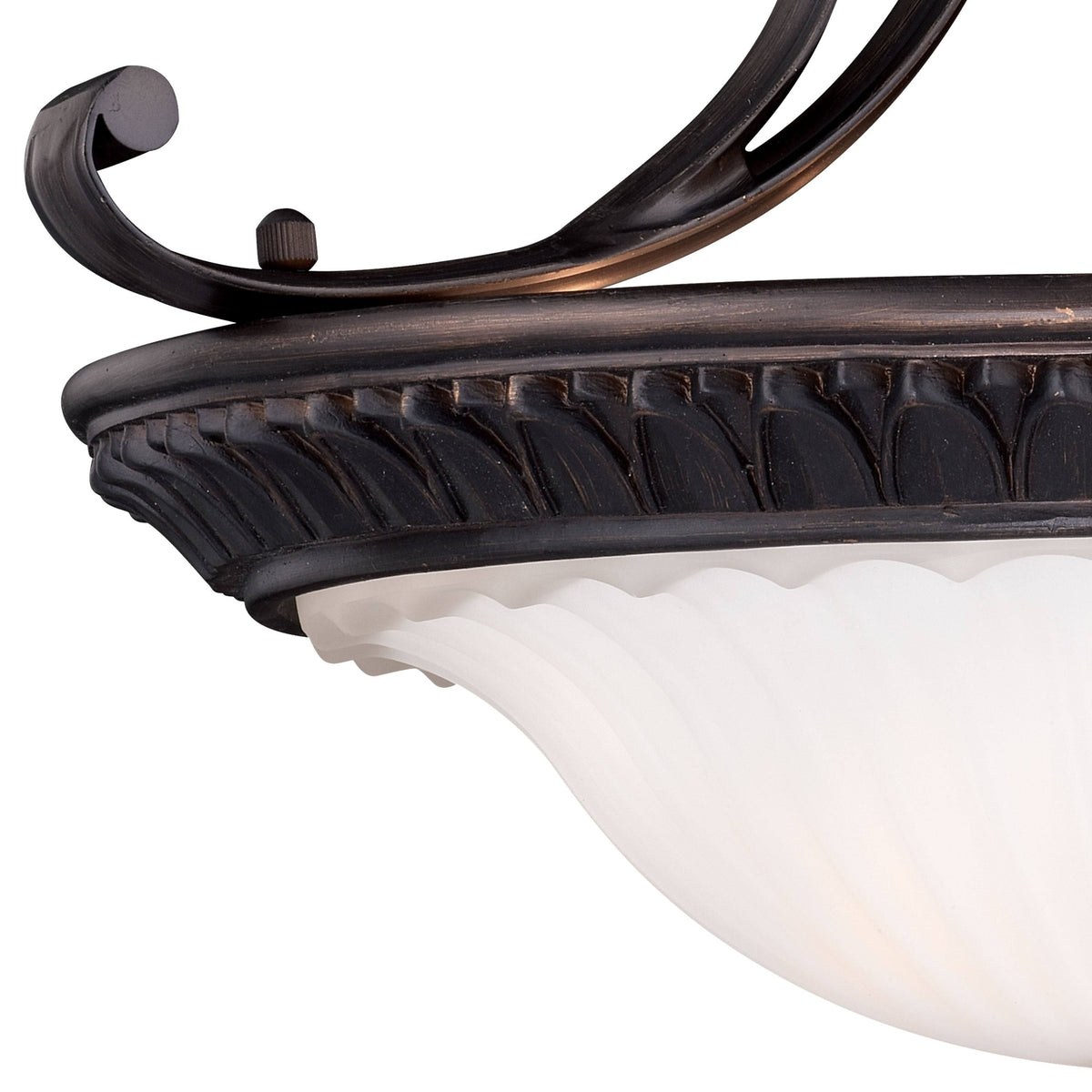 Three Light Semi-Flush Mount Venetian Bronze G121
