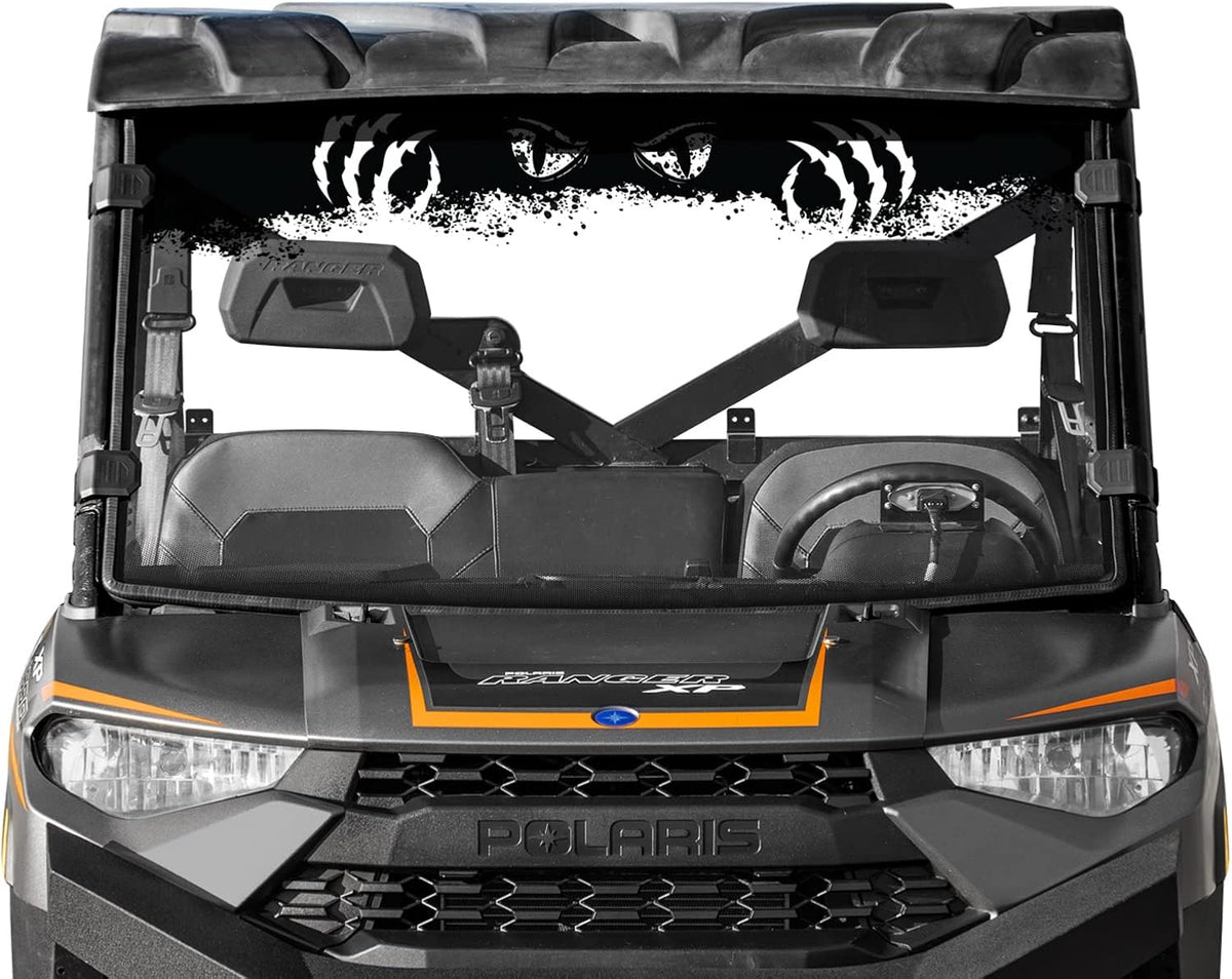 Clear Scratch Resistant Full Windshield for Polaris Ranger XP 1000 / Crew J5540