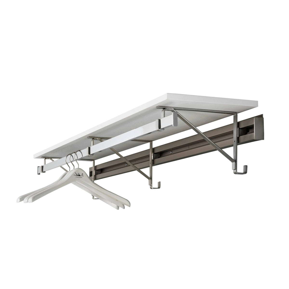 Heavy Duty Closet System in Espresso and Silver U622487