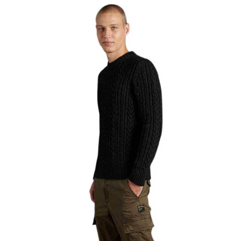 Black Cable Knit Jumper H668495