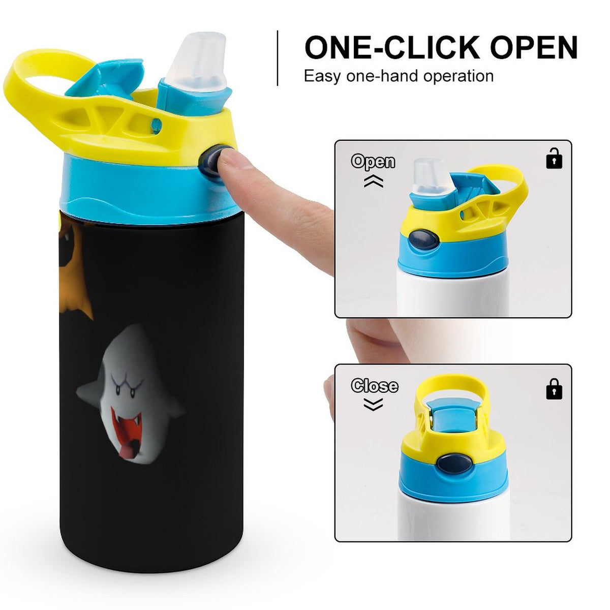 Insulated Stainless Steel Water Bottle with Straw I911