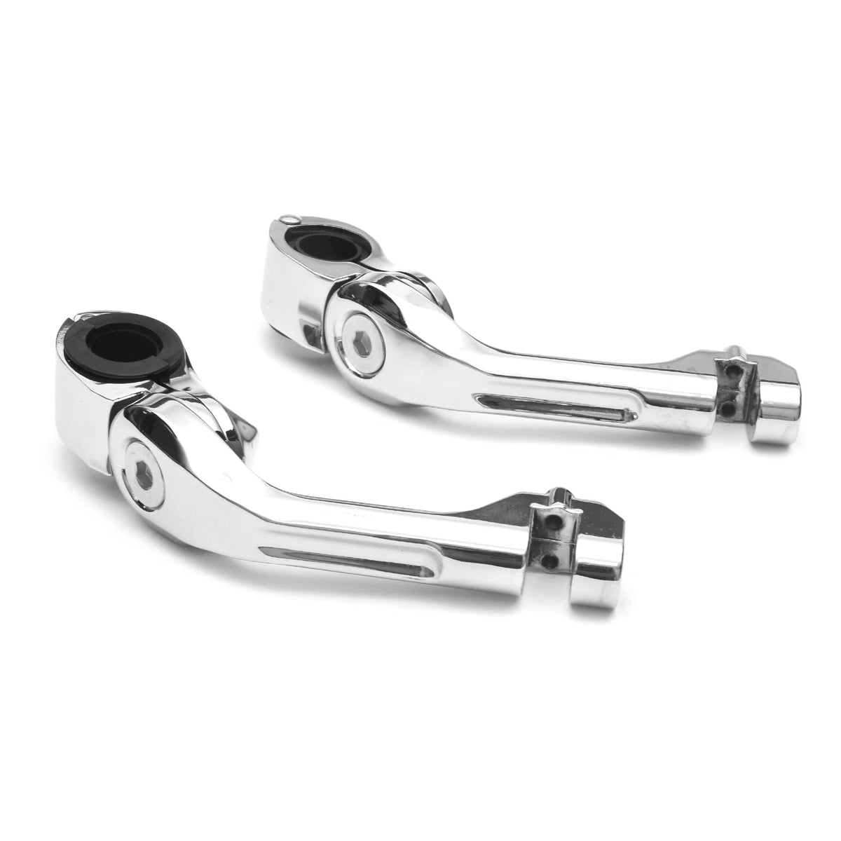 Chrome Angled Adjustable Highway Foot Peg Mounting Kit, 1 Pair Q92682