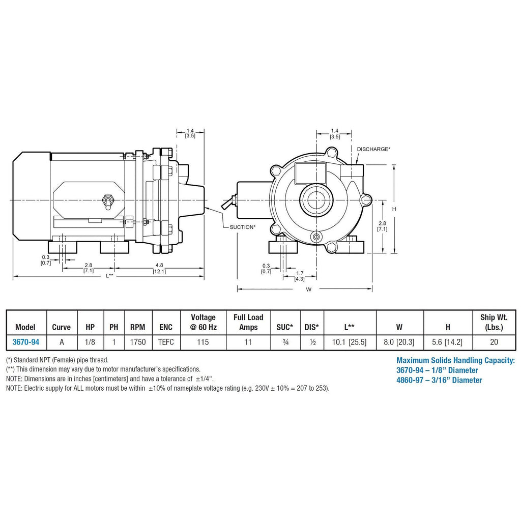 Bronze Marine Centrifugal Pump O7095