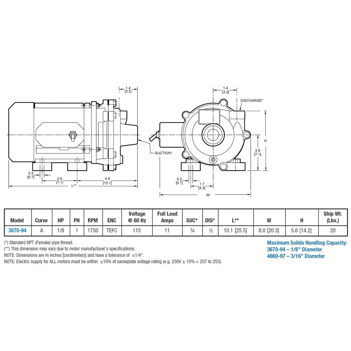 Bronze Marine Centrifugal Pump O7095