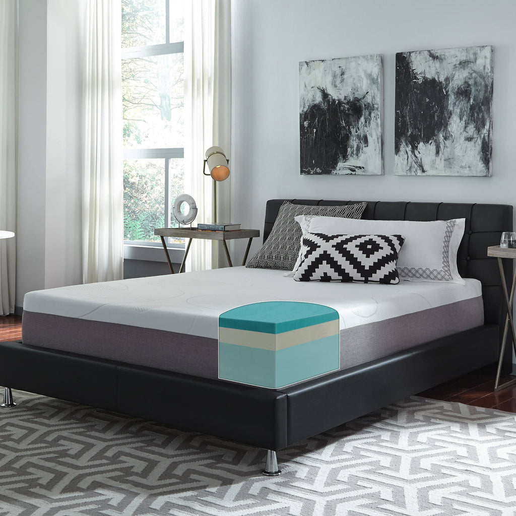 White Twin Memory Foam Mattress H46003