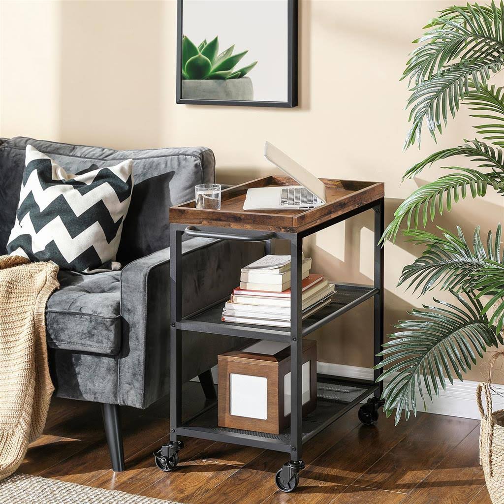Mesh Shelves Kitchen Cart E540379