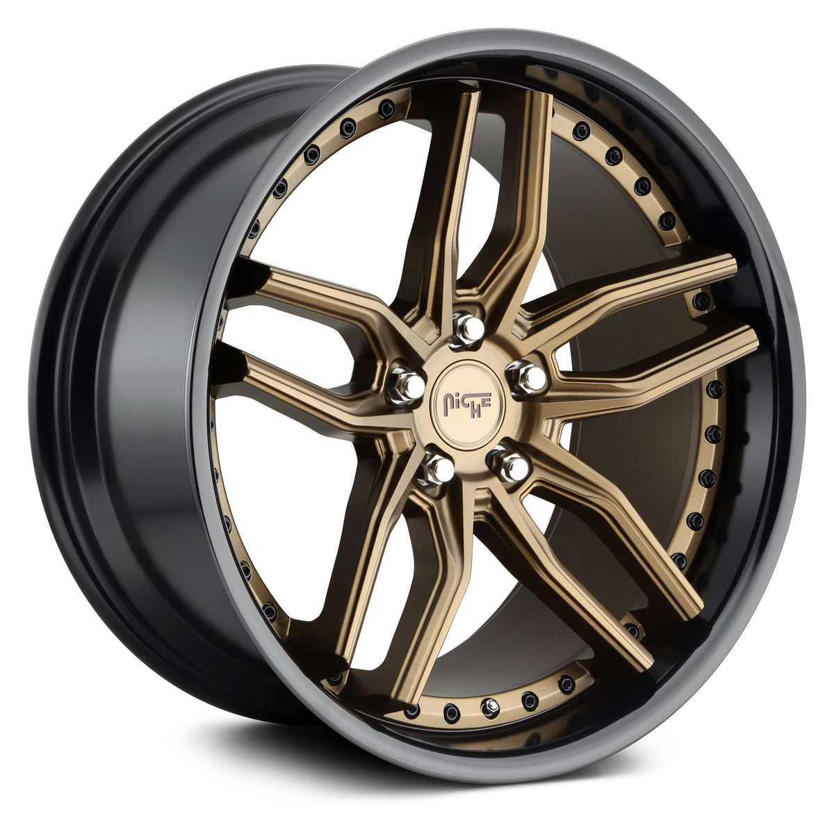 Bronze Black 19x9.5 5x112 48mm Wheel Y51962