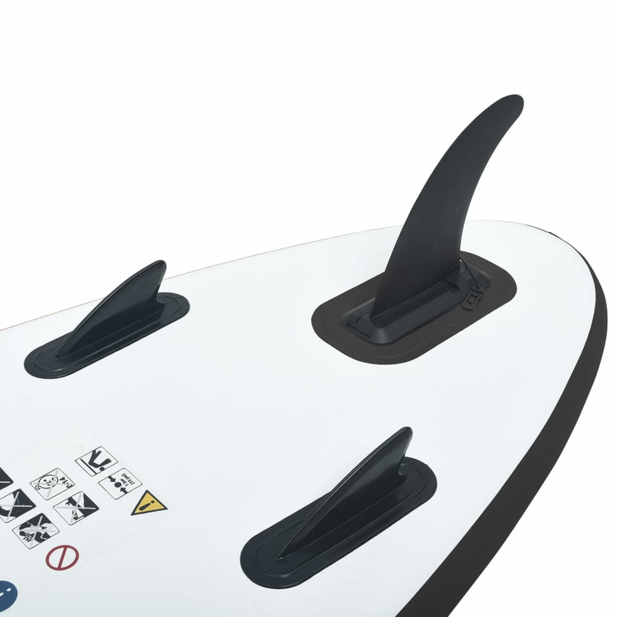 Inflatable Paddleboard Set Black and White Y701