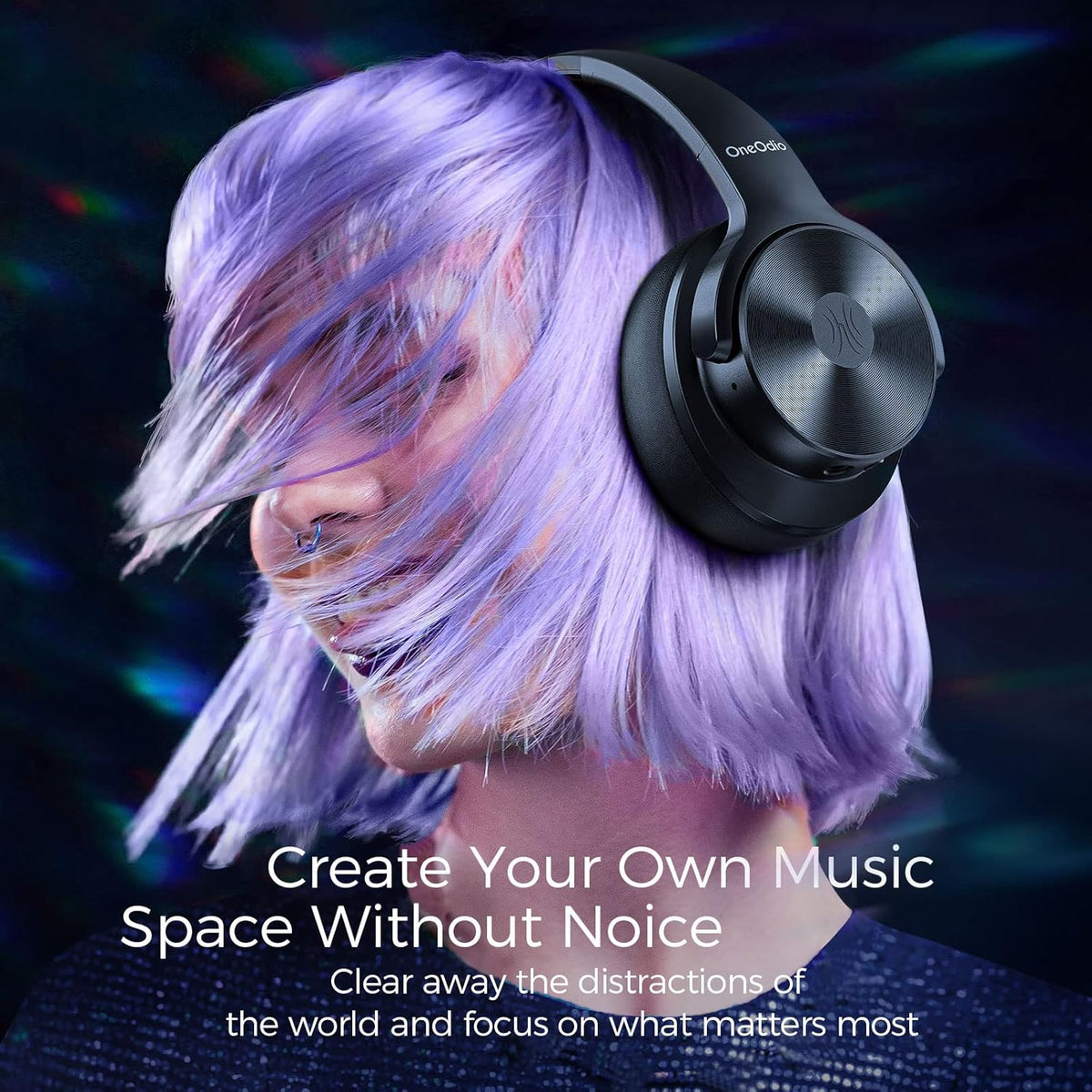 Active Noise Cancelling Wireless Over Ear Bluetooth Headphones C782