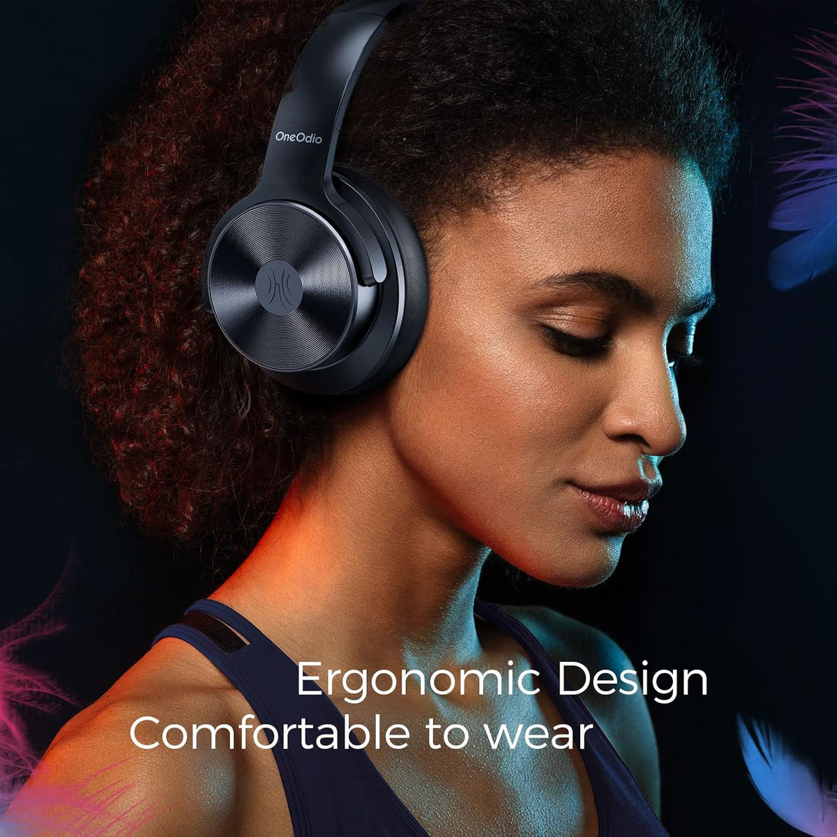 Active Noise Cancelling Wireless Over Ear Bluetooth Headphones C782