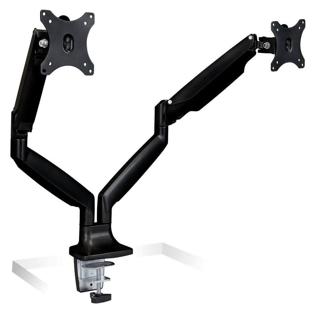Black Adjustable Gas Spring Desk Mount for Dual Monitor P132806