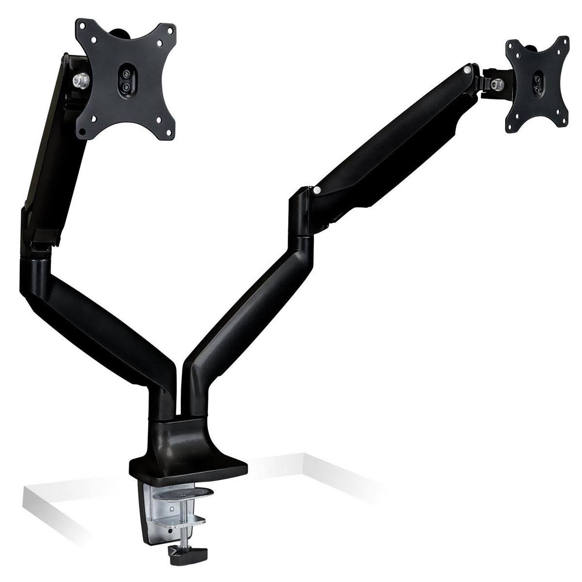 Black Adjustable Gas Spring Desk Mount for Dual Monitor P132806