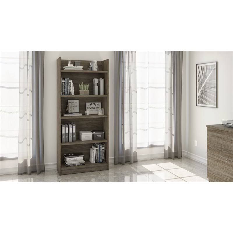 Walnut Gray Standard Bookcase U950