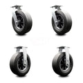 Set of 4 Heavy Duty Replacement Casters with Brakes T953356