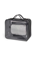 Clear Cosmetic Case Black One Size O3463
