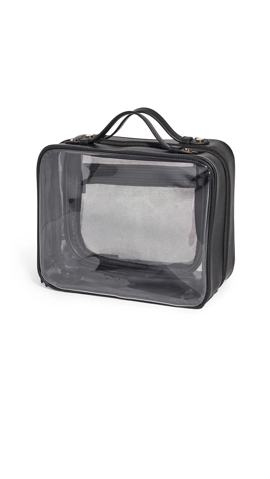 Clear Cosmetic Case Black One Size O3463