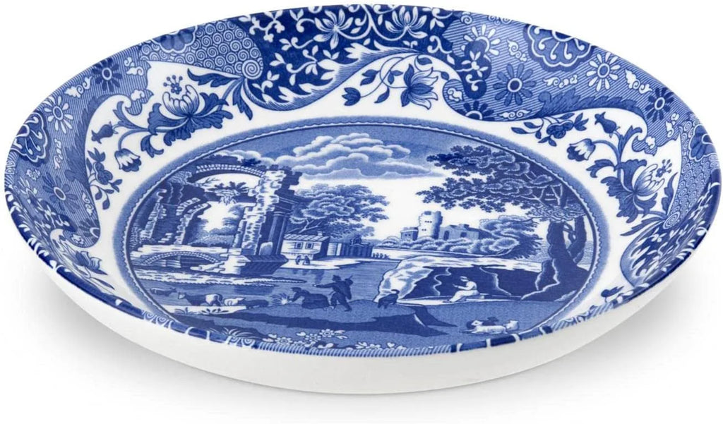 Blue Italian 9-Inch Pasta Bowl Set of 4 S537