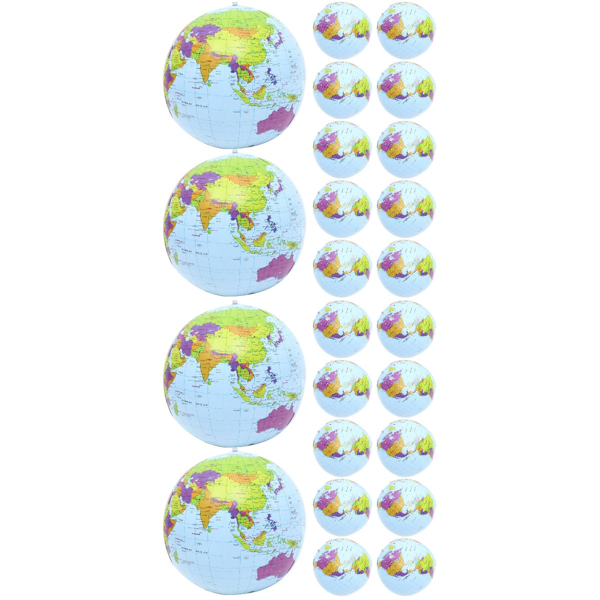 24 Pcs Giant Beach Ball PVC Beach Toy Q1112