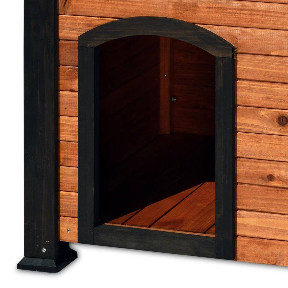 Natural Log Cabin Dog House J393800
